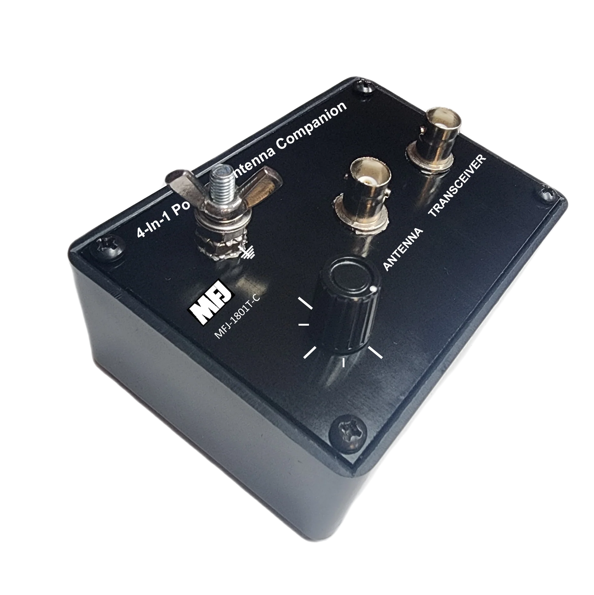MFJ-1801T-C, 4 in 1 Portable Antenna Companion Self-Standing Portable Mount, RF Isolator, Antenna Tuner, Ground Post
