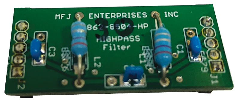 MFJ-8504HP1, HIGH PASS MODULE FOR 8504, 30MHz